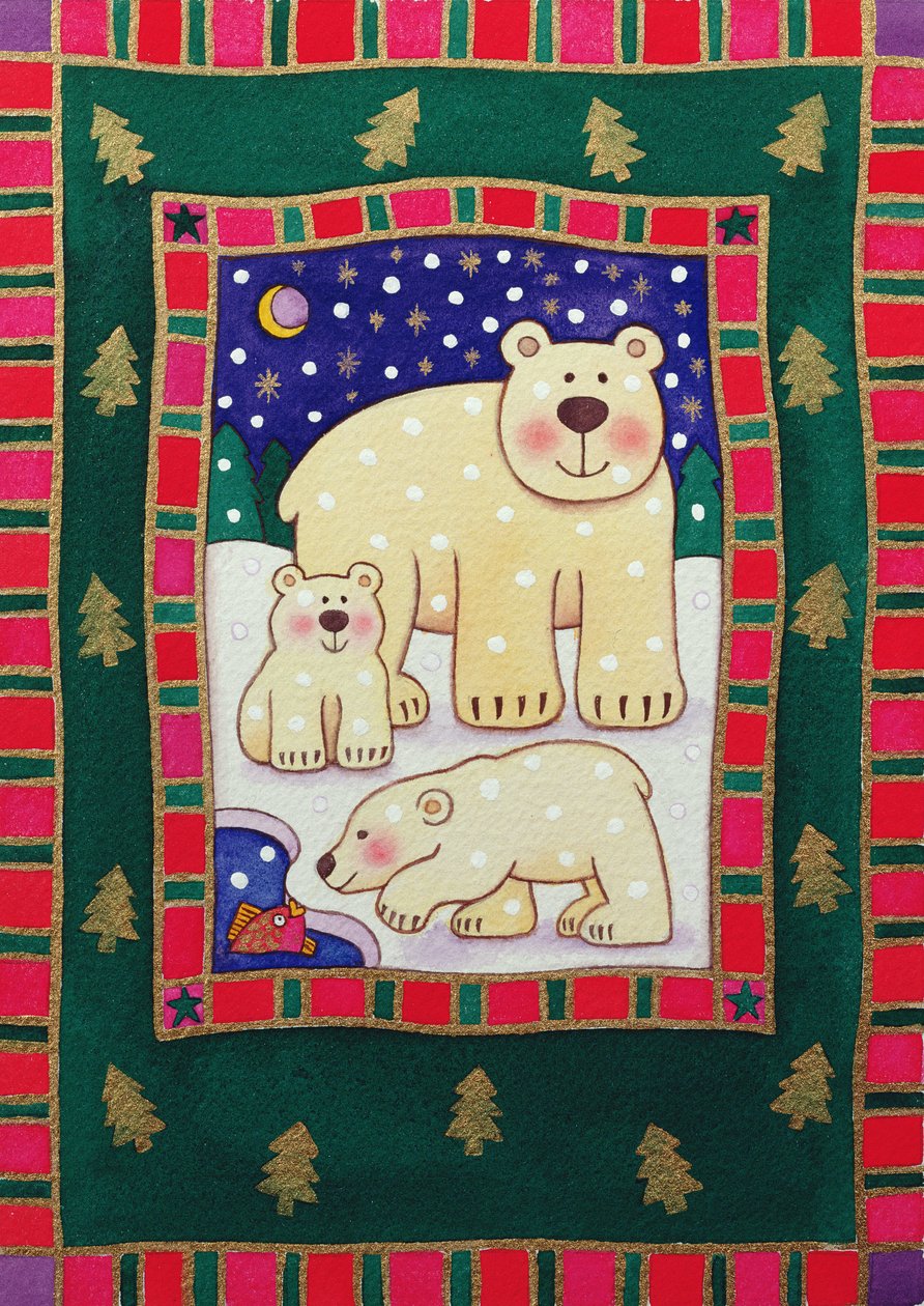 Ours polaire et oursons - Cathy Baxter