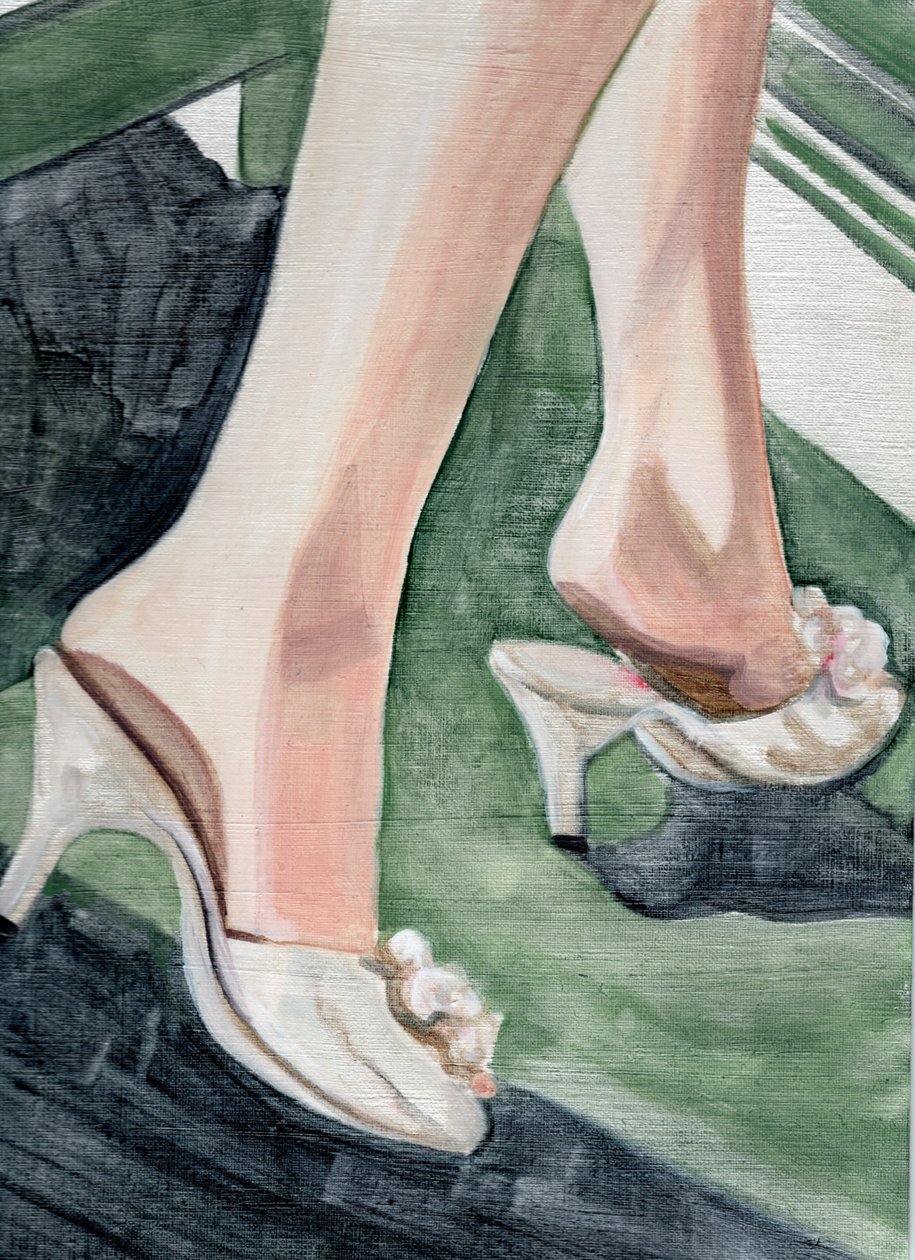 No Place is Home, 2020 (acrylique et huile sur papier) - Cathy Lomax