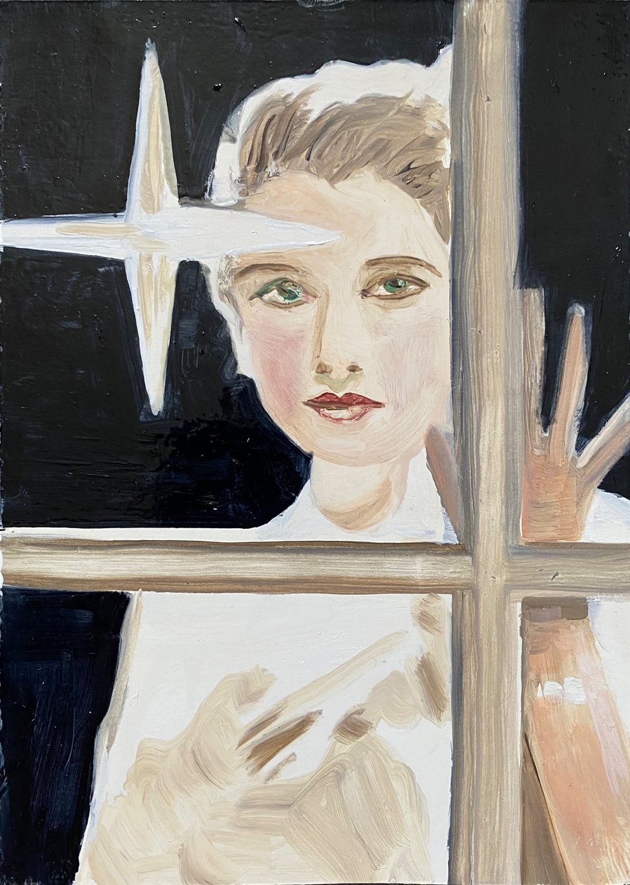 Norma, 2023 (huile sur papier) - Cathy Lomax