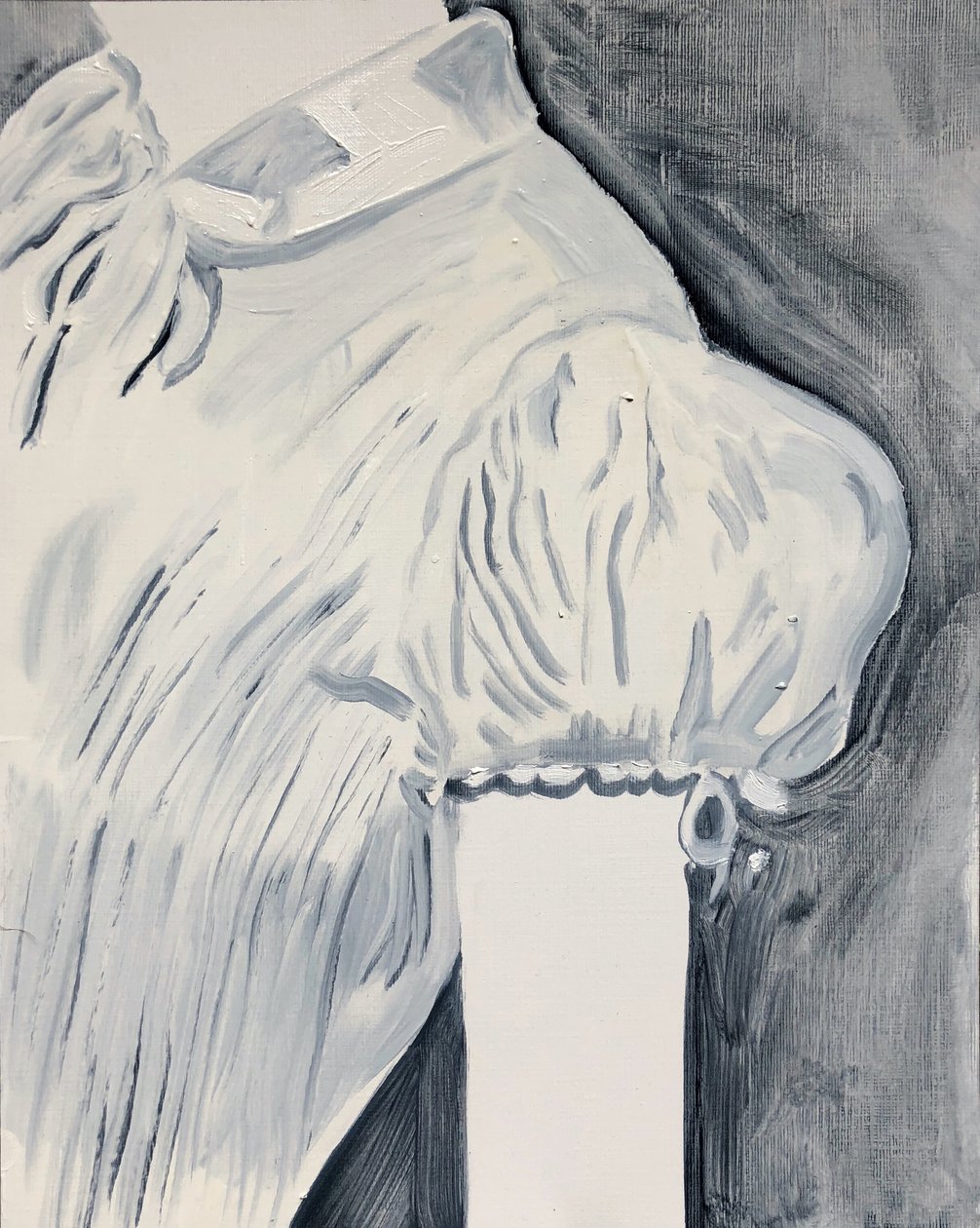 Puff, 2018 (huile sur papier) - Cathy Lomax