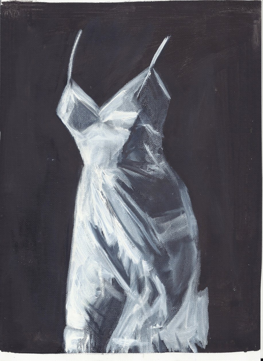 Rose 2, 2012 (huile et acrylique sur papier) - Cathy Lomax