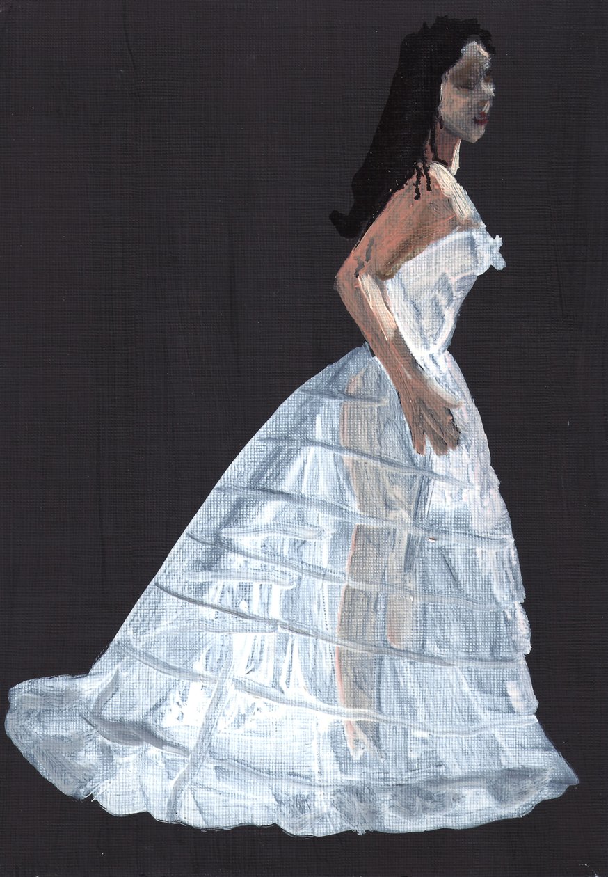 Susannah, 2011 (huile sur papier) - Cathy Lomax