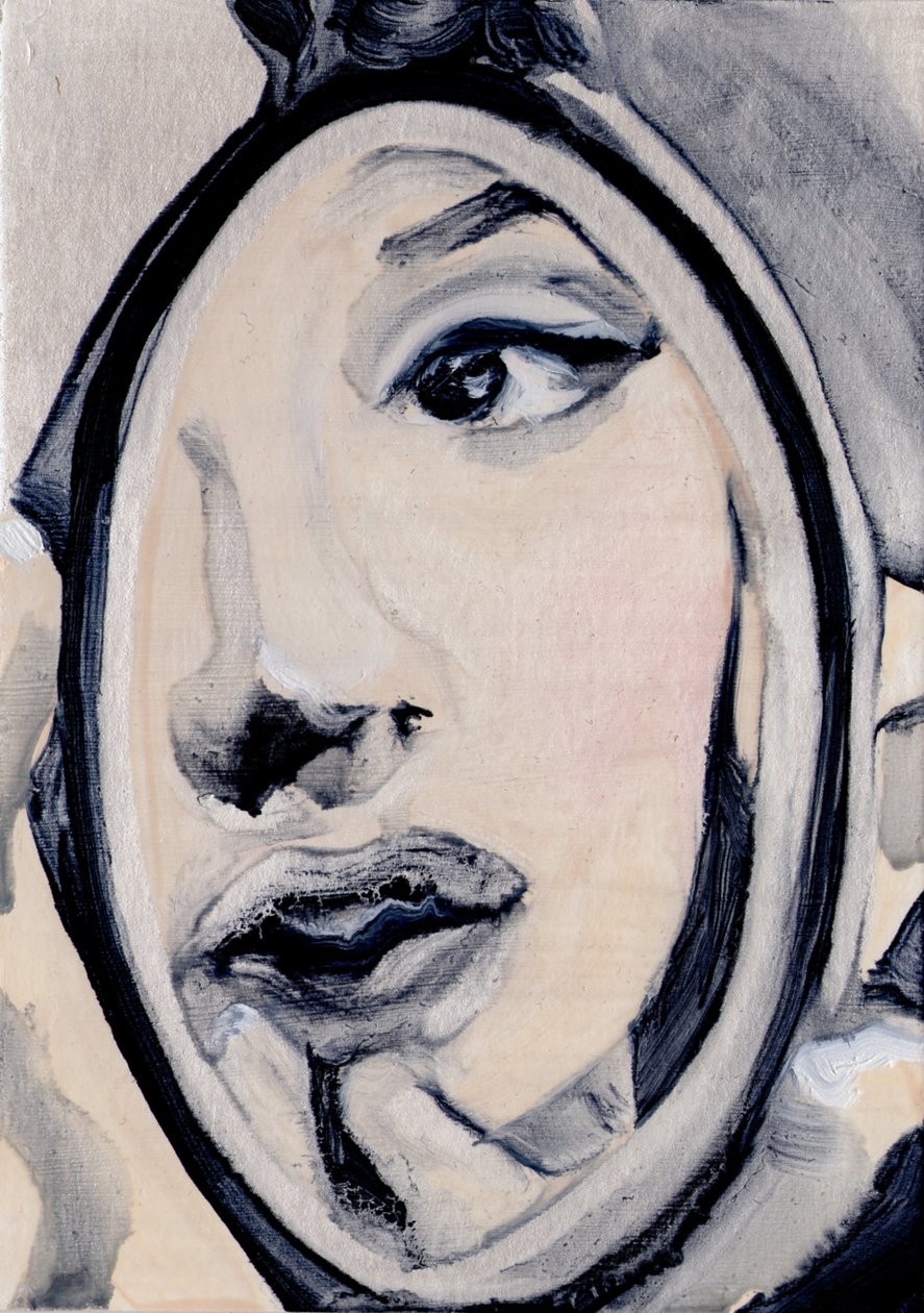Sans titre, 2016 (huile et acrylique sur papier) - Cathy Lomax