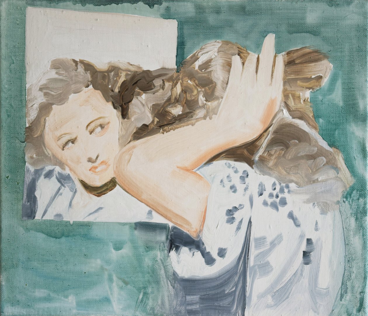 Up Do, 2017 (huile sur lin) - Cathy Lomax