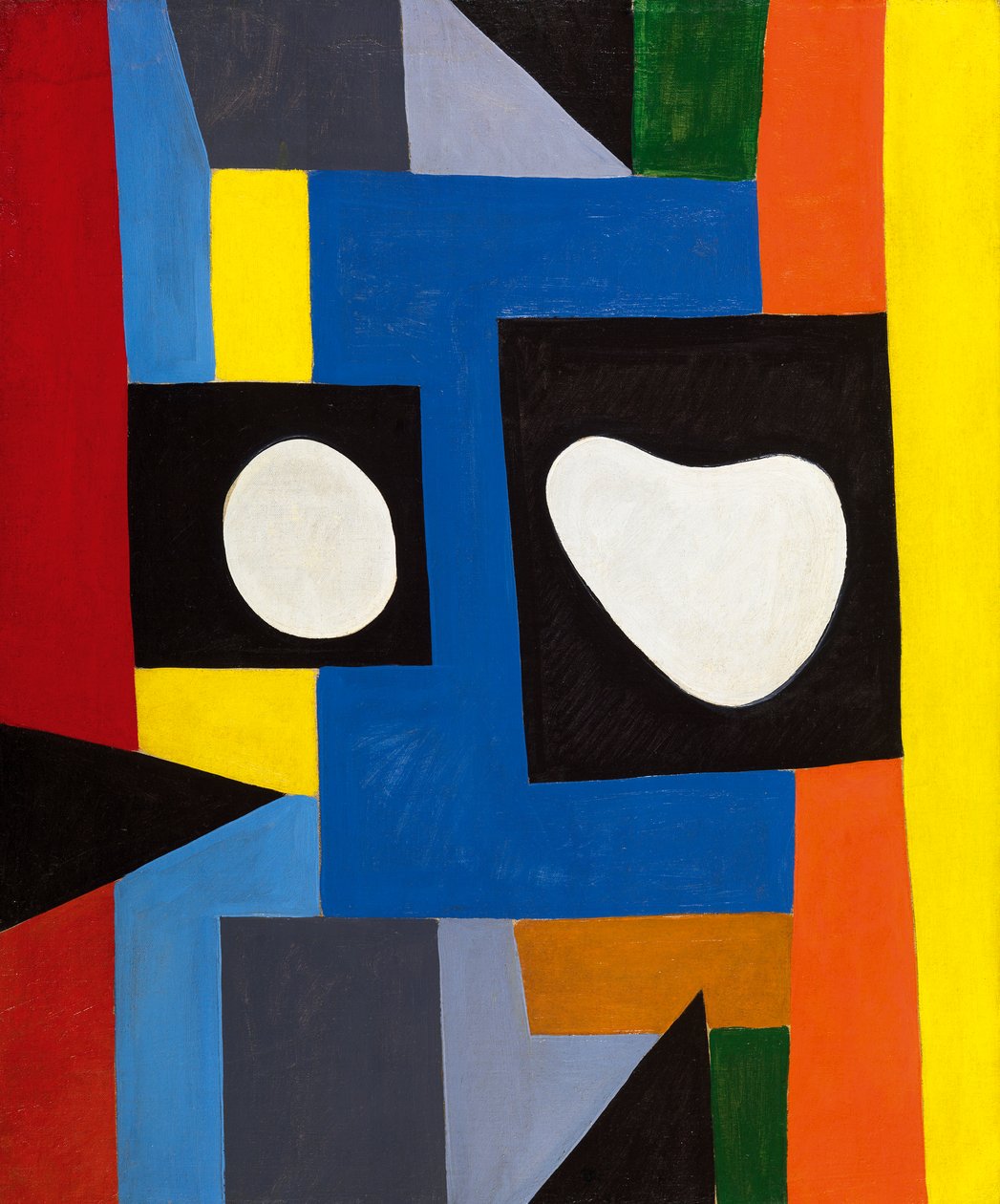 Composition architecturale, vers 1951 (huile sur toile) - Caziel Caziel