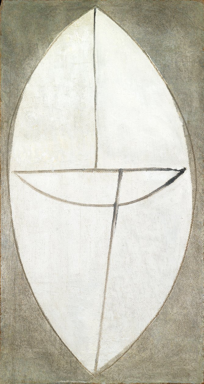 Ellipse, c.1948 (huile sur panneau dur) - Caziel Caziel