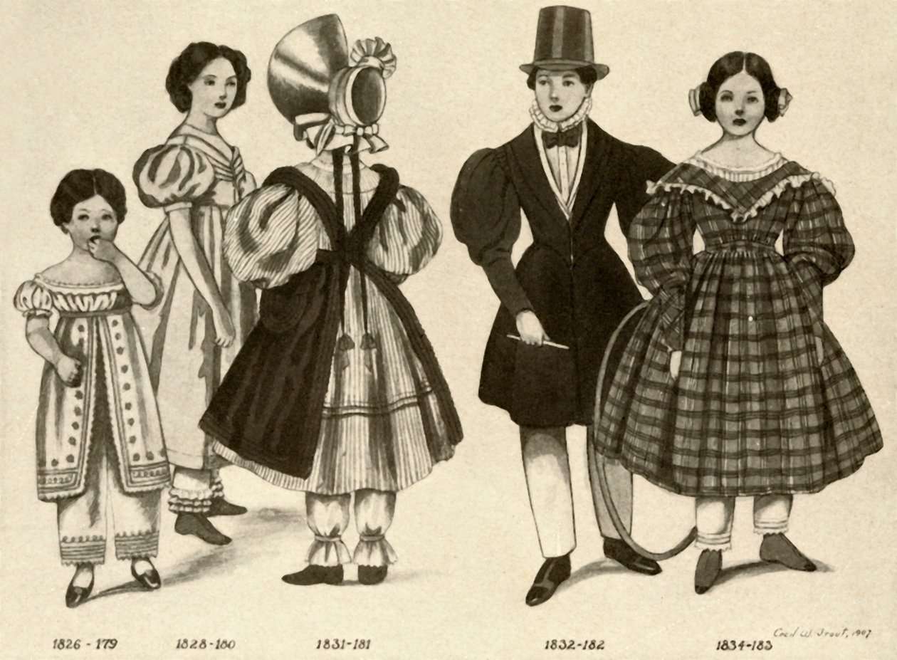 Vêtements pour enfants de 1820-1840 - Cecil W. Trout