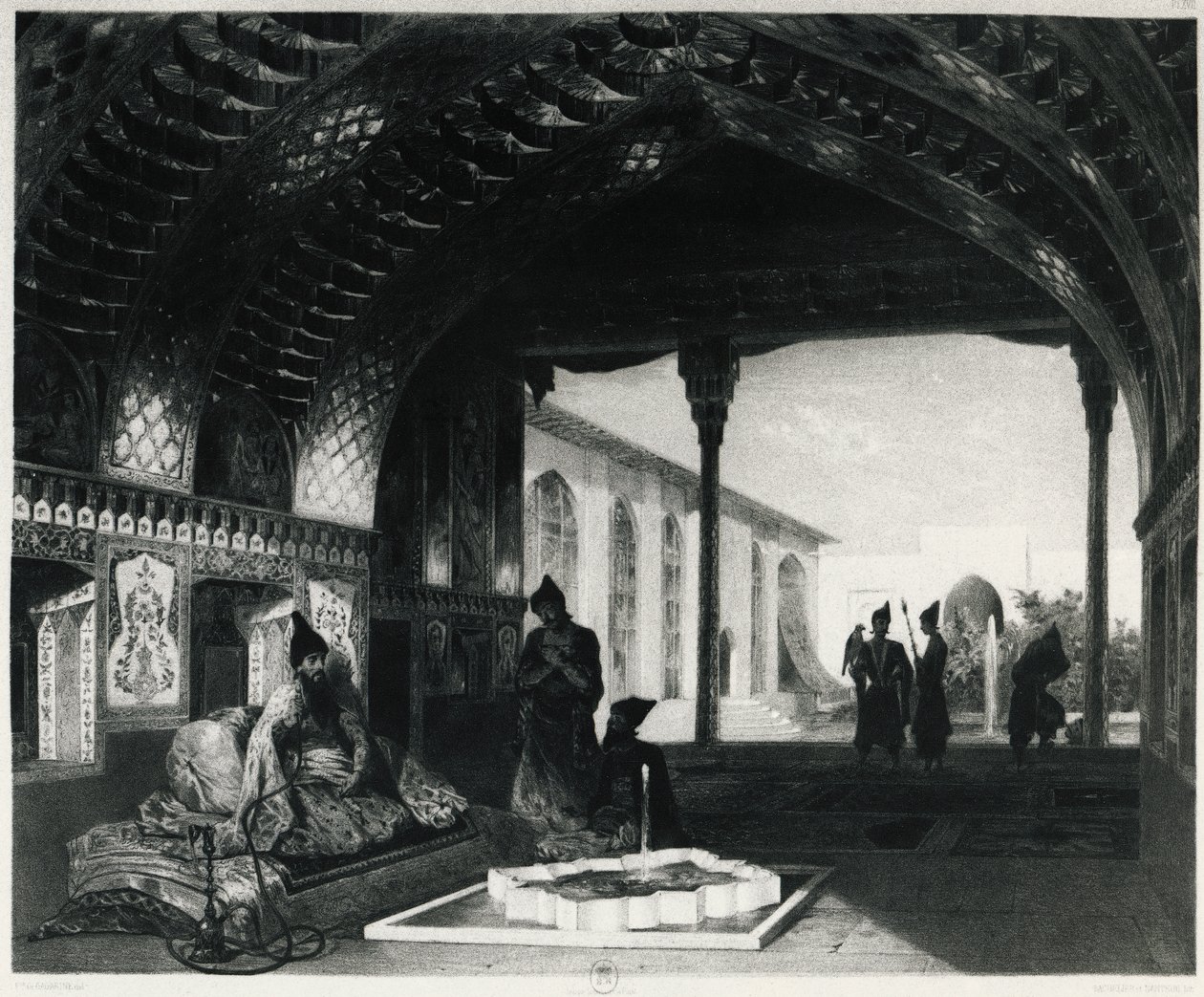 La salle des miroirs dans le palais du Sardar d