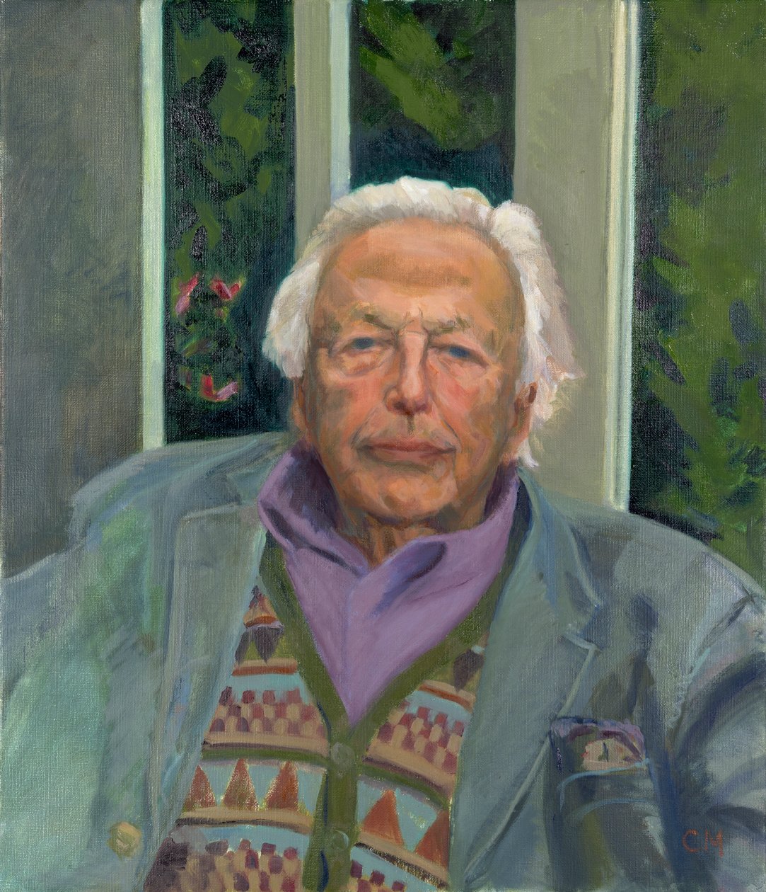 Sir Peregrine Worsthorne, 2012 (huile sur toile) - Celia Montague
