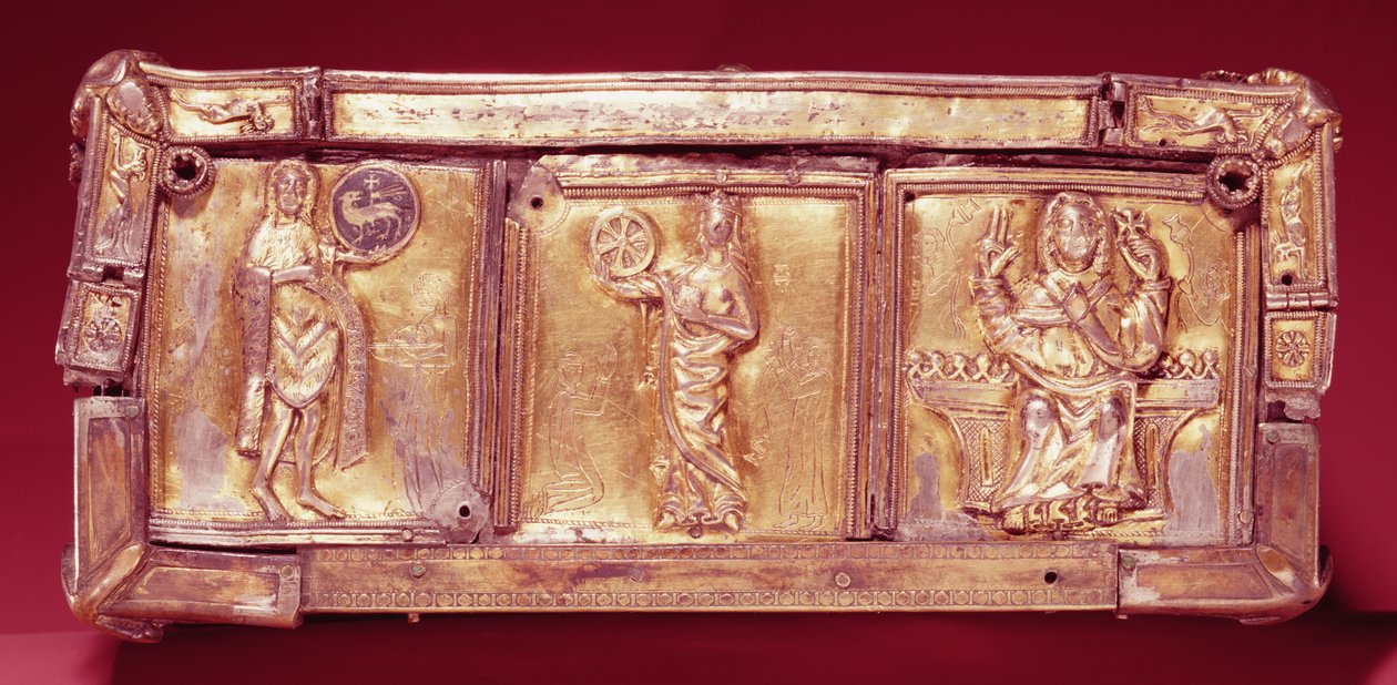Panneau latéral du reliquaire du livre Domnach Airgid, Clones, Comté de Monaghan - Celtic