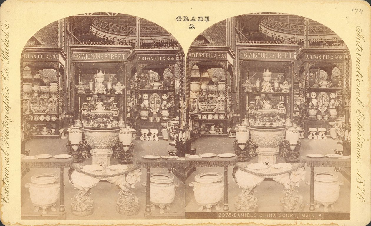 Vue de la cour chinoise, bâtiment principal, Exposition du Centenaire, Philadelphie - Centennial Photographic Co.