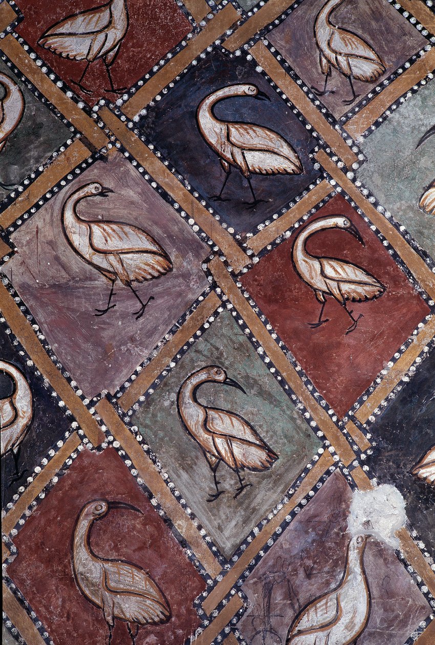 Oiseaux (détail) - Central Italian School