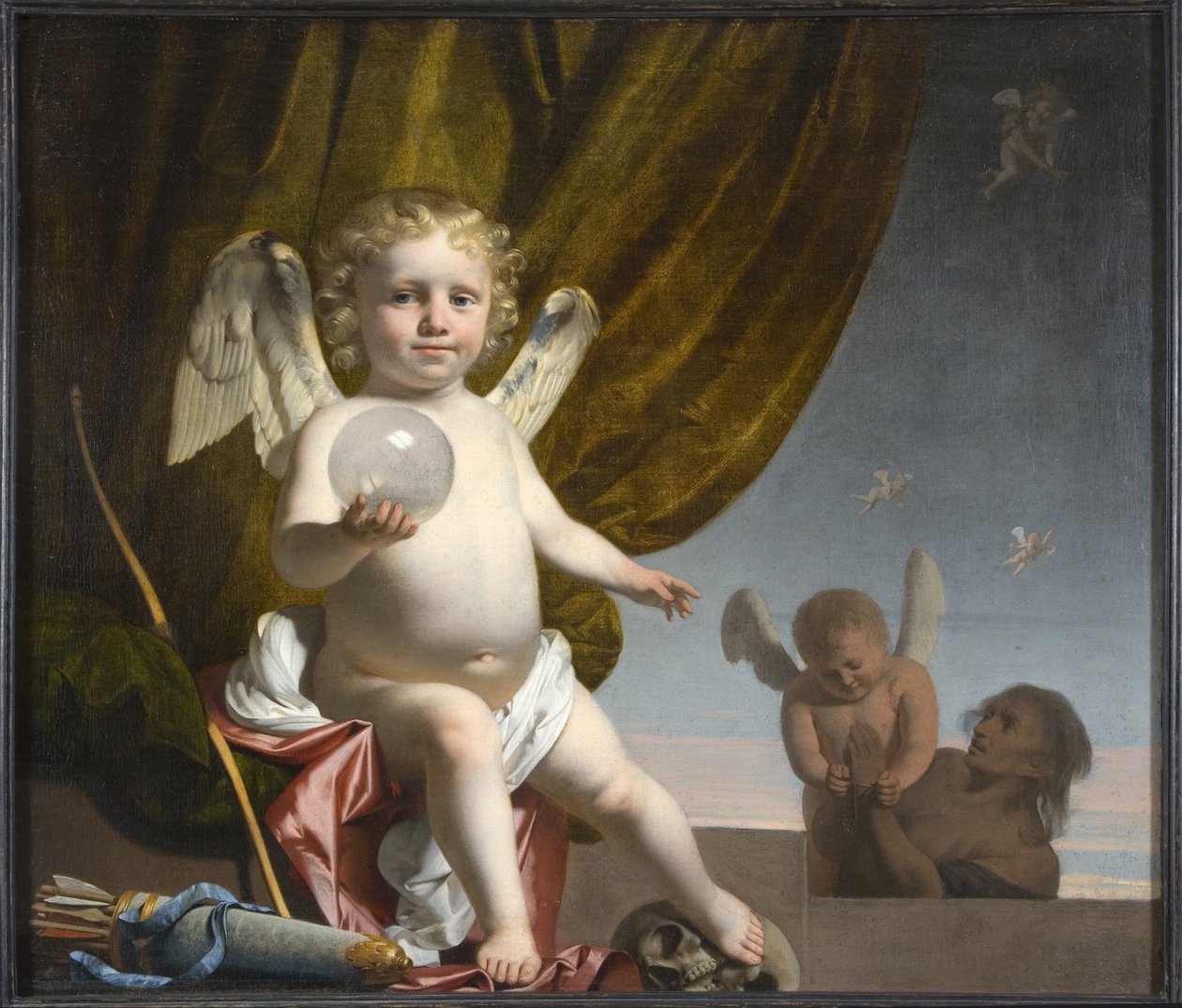 Amor tenant une sphère de verre, 1650-1660 - Cesar Boetius van Everdingen