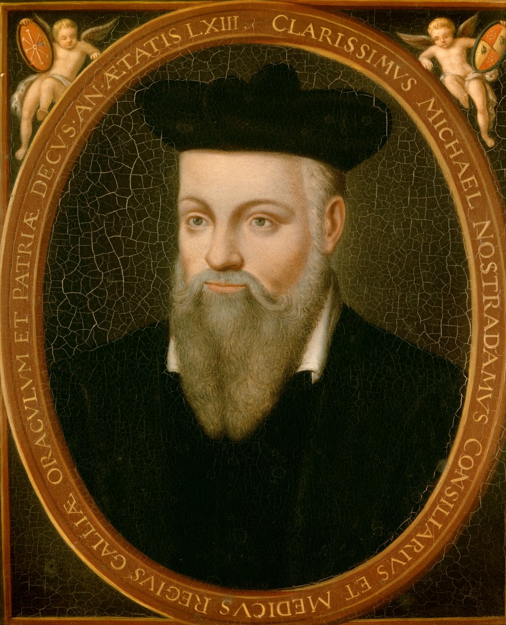 Portrait de Michel de Nostradamus, connu sous le nom de Nostradamus, astrologue - Cesar Nostradamus