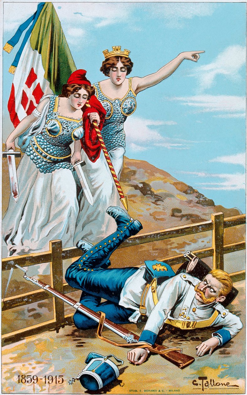 Première Guerre mondiale : affiche représentant une allégorie de l