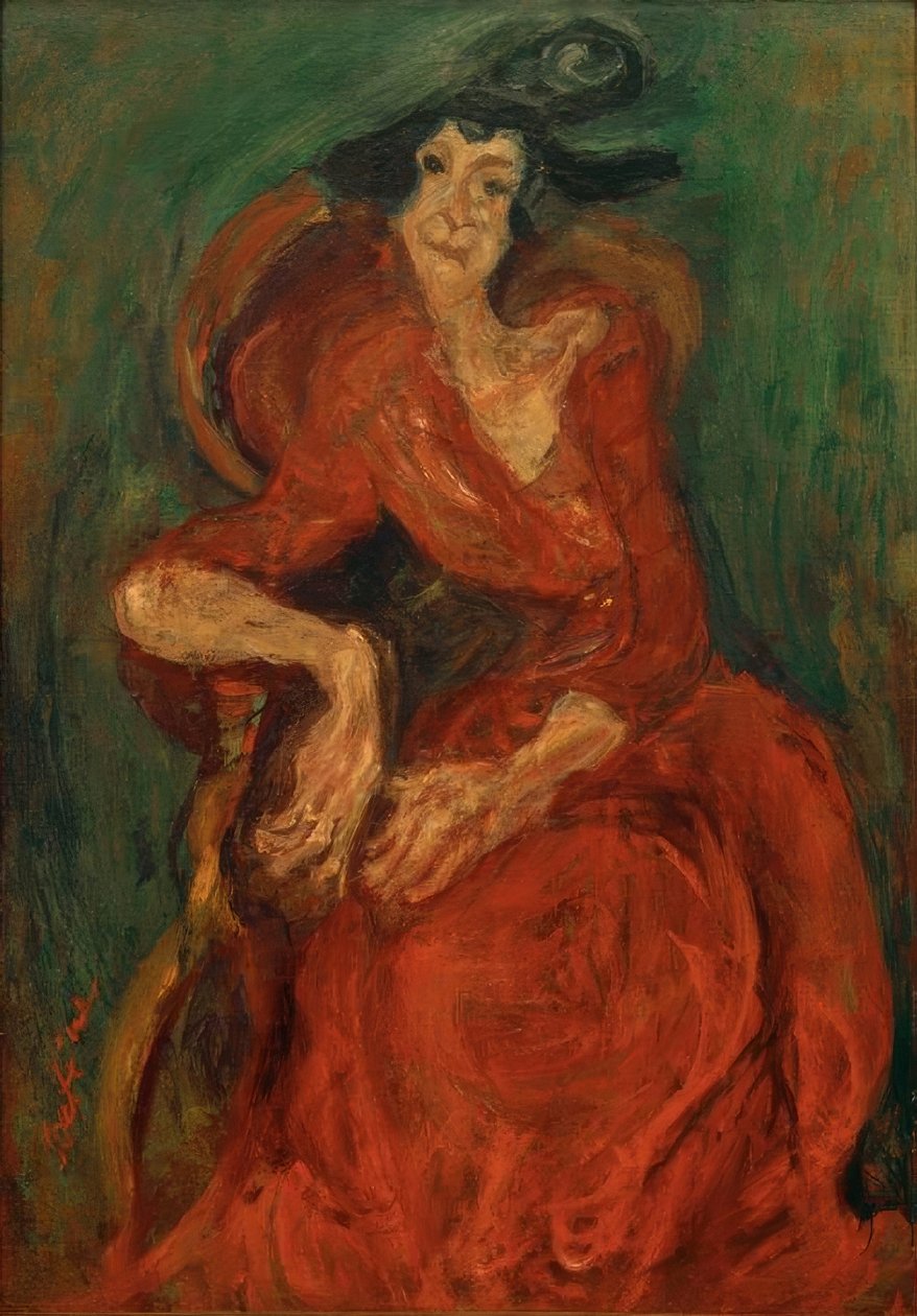 Ch. Soutine, La Femme en Rouge - Chaim Soutine