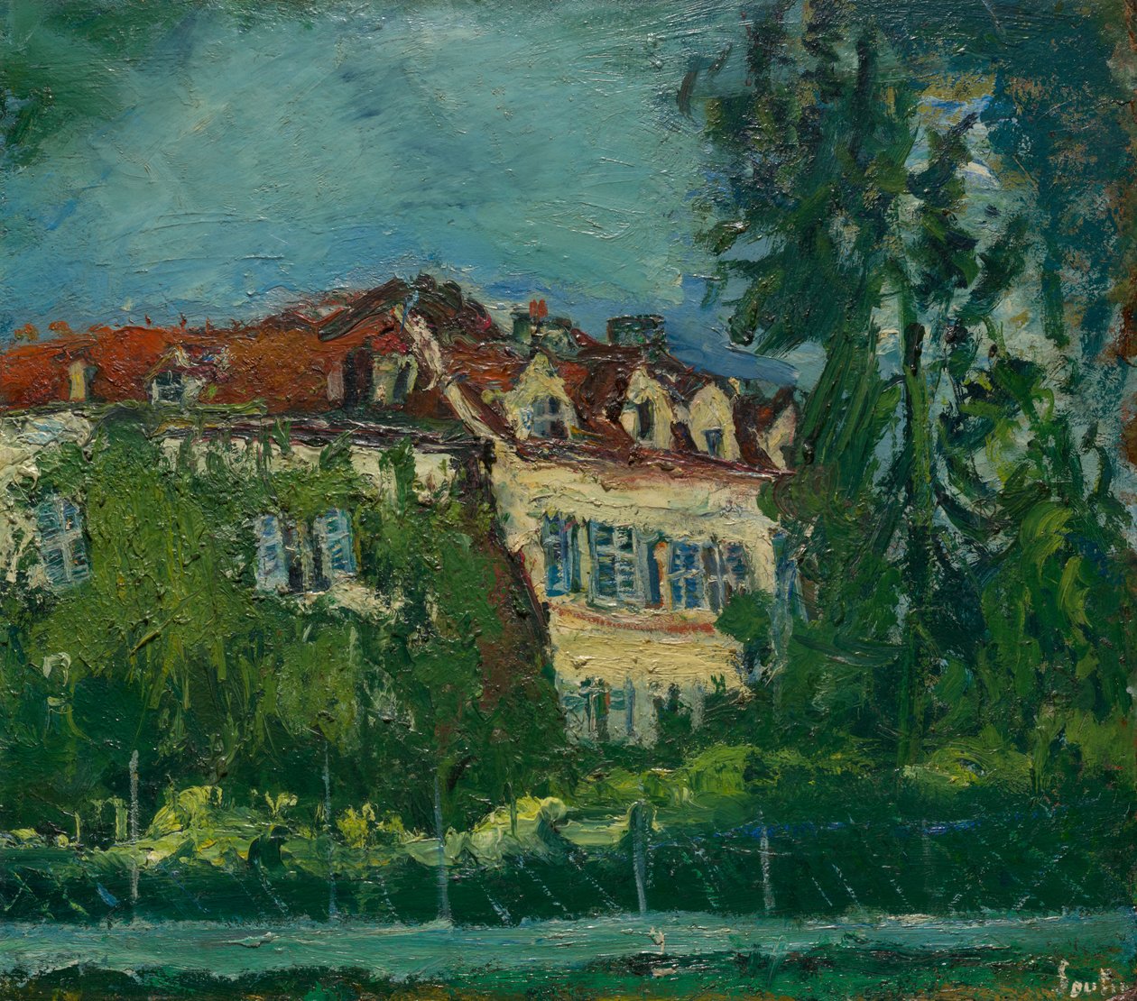 Landschaft mit Haus - Chaim Soutine