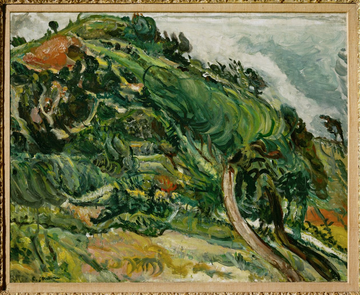 Paysage avec arbres (peinture sur toile) - Chaim Soutine