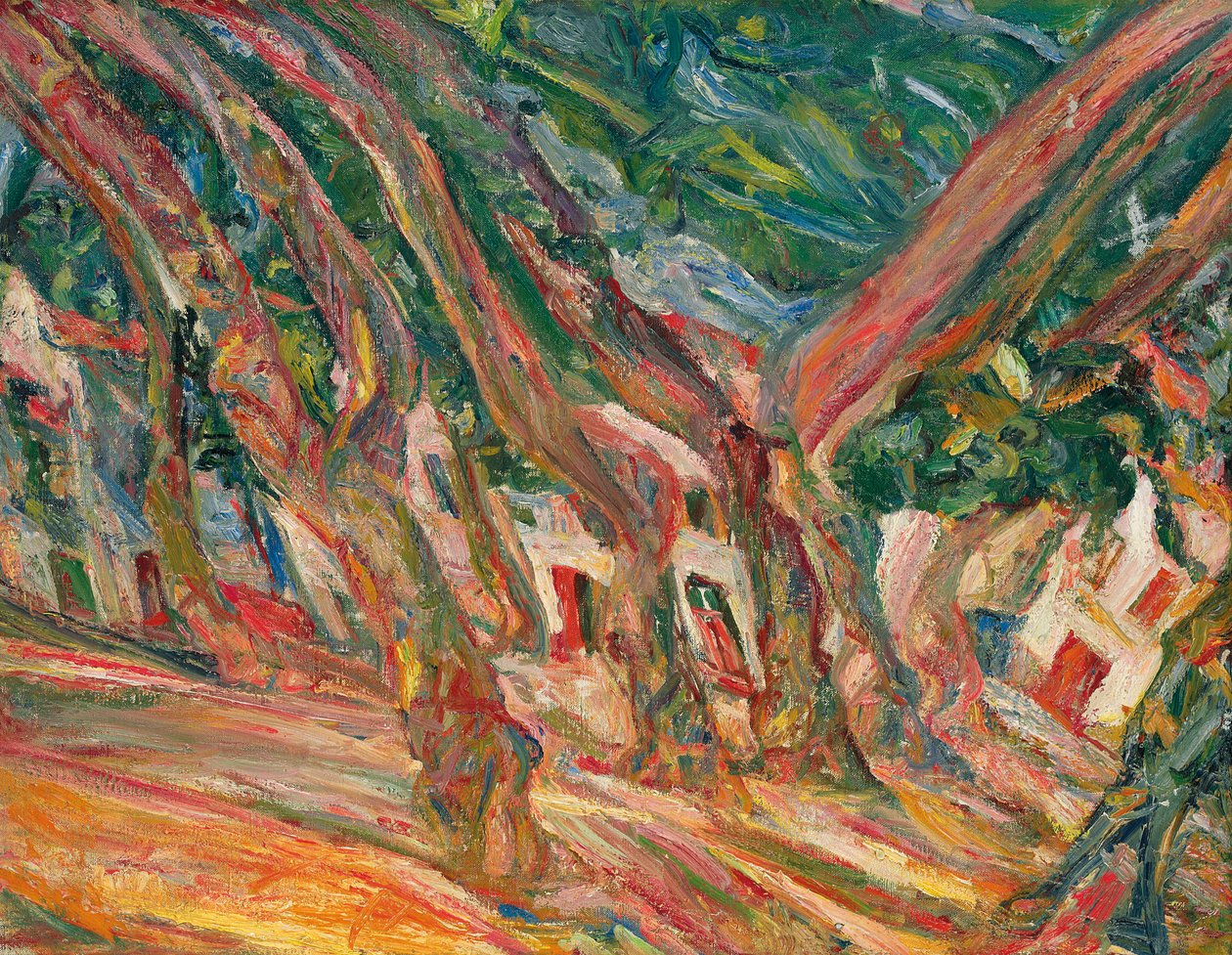 Les platanes à Céret, c.1920 - Chaim Soutine