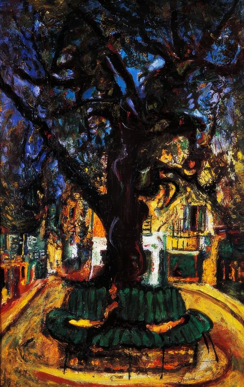 Place de la petite ville à Vence, 1929 - Chaim Soutine