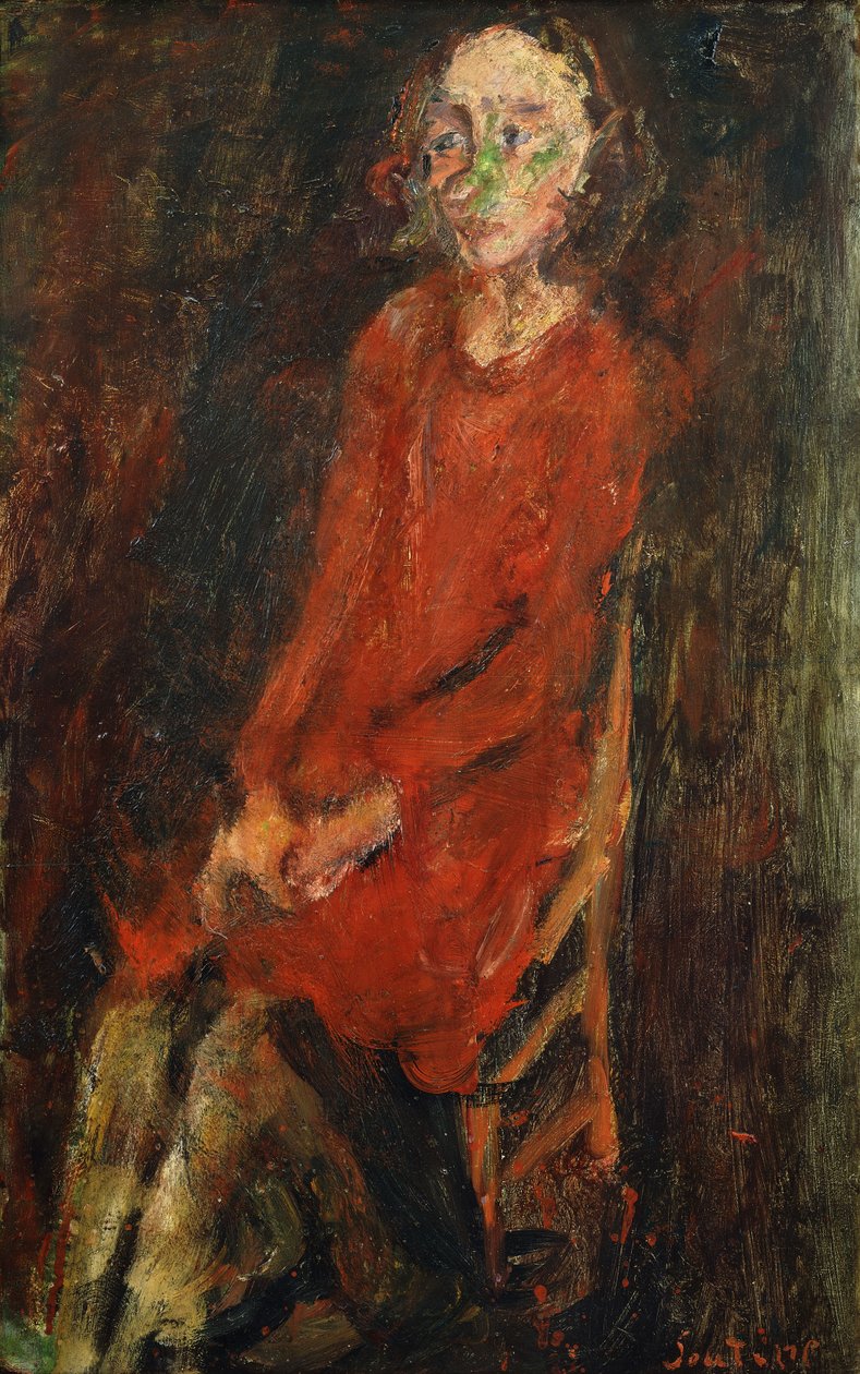 Jeune femme en rouge, 1928 - Chaim Soutine