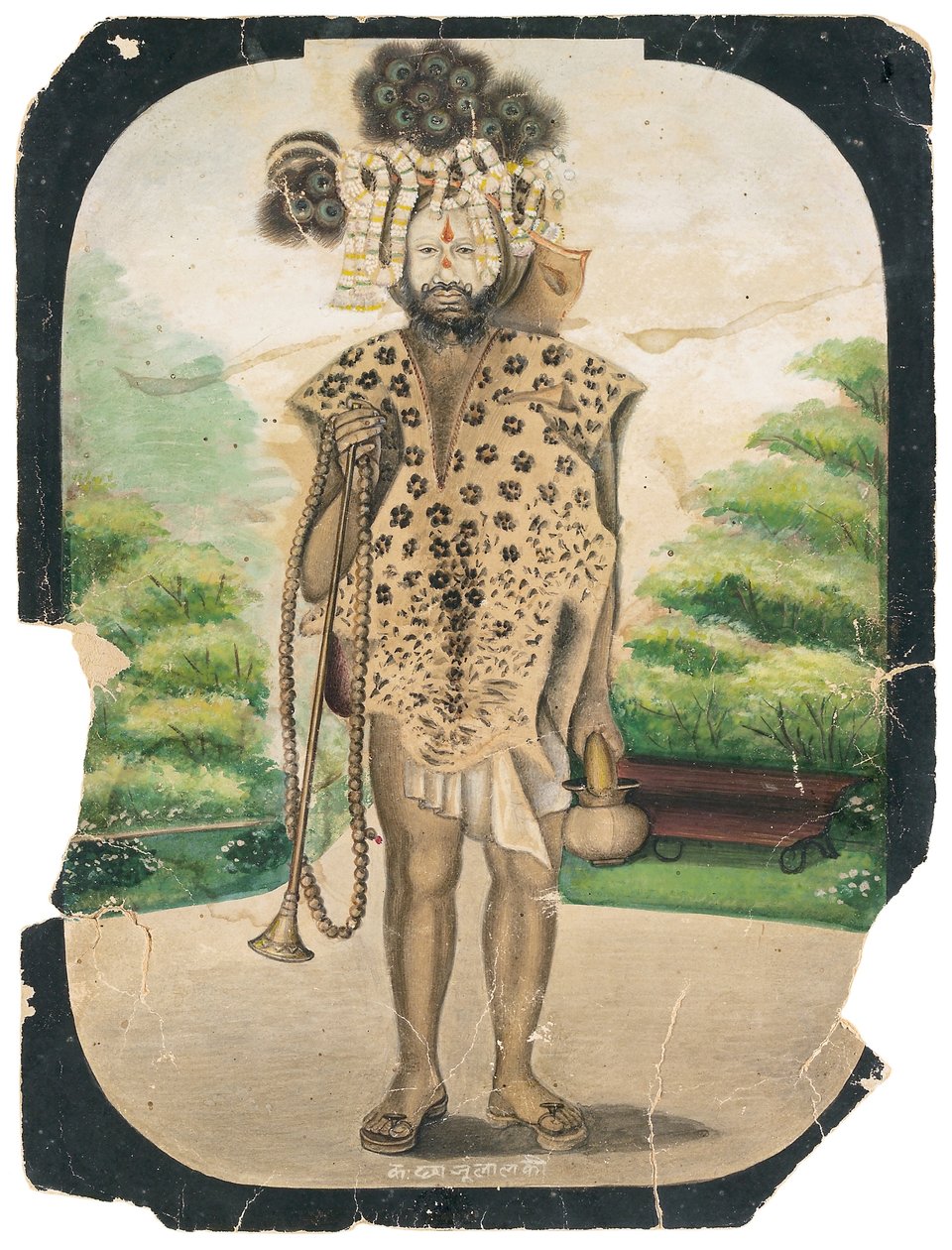Un sadhu errant, vers 1900 - Chajju Lal