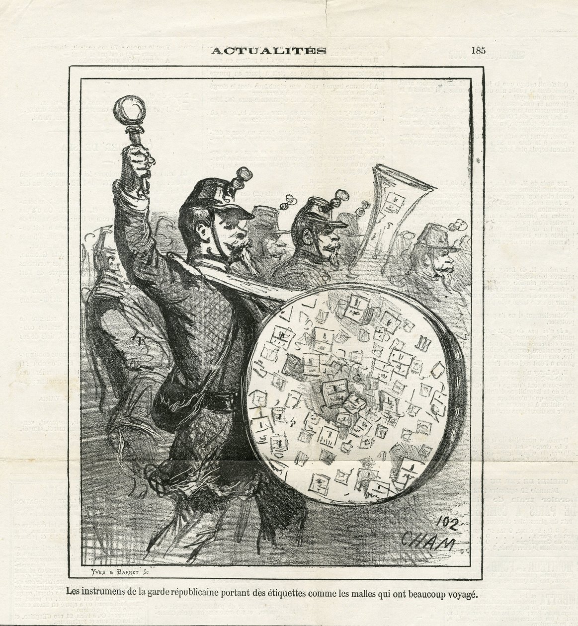 Illustration de Cham (1819-1879) dans Le Charivari - Amédée de Noé