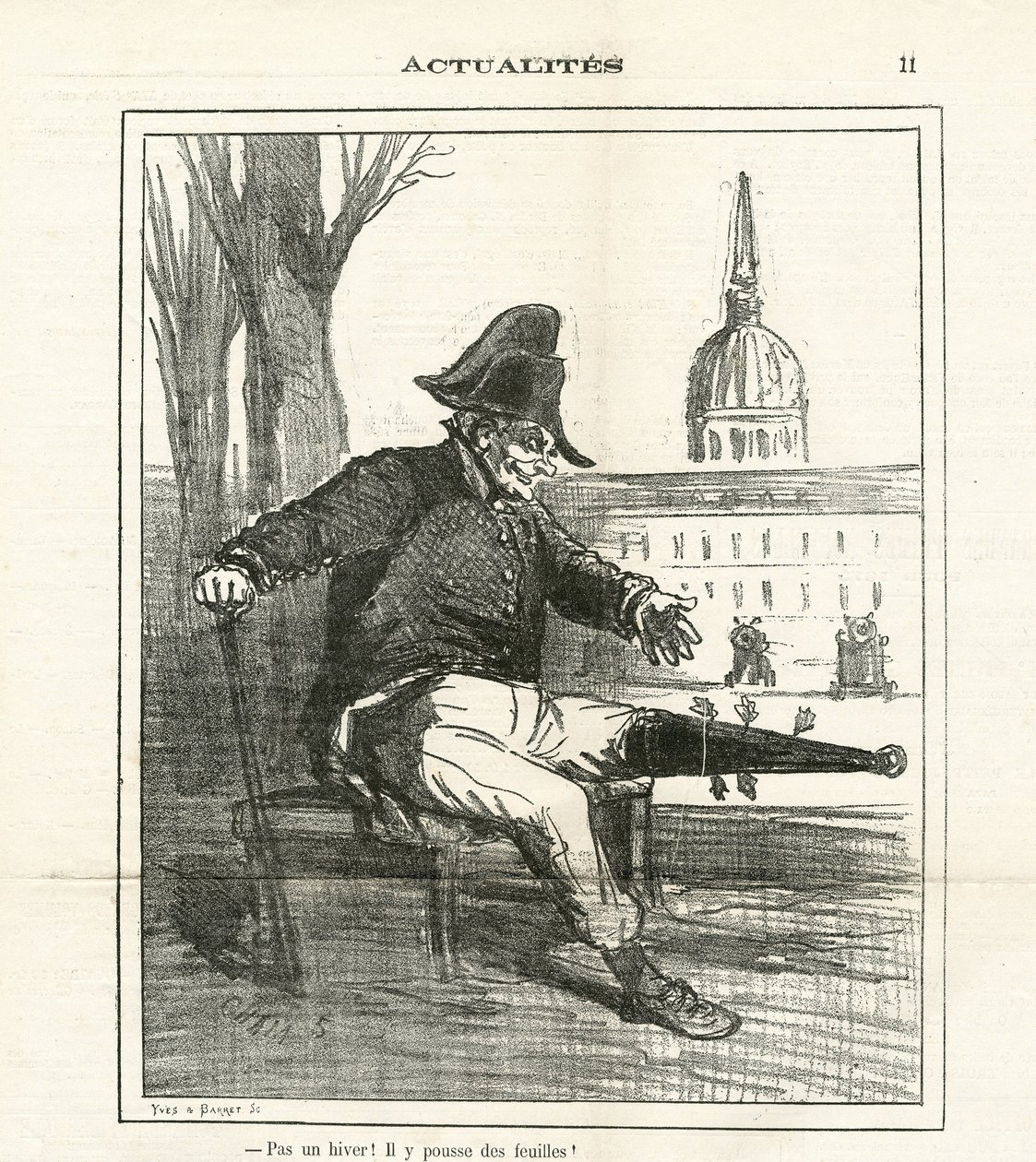 Illustration de Cham (1819-1879) dans Le Charivari - Amédée de Noé