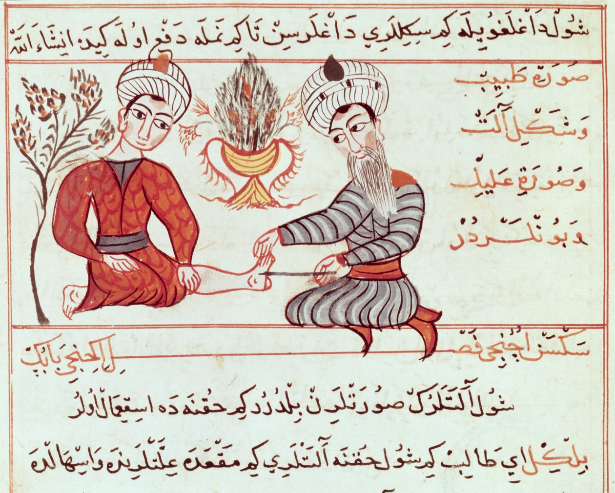Ms Sup Turc 693 fol.125 Traitement des Furoncles et Verrues - Charaf ed Din