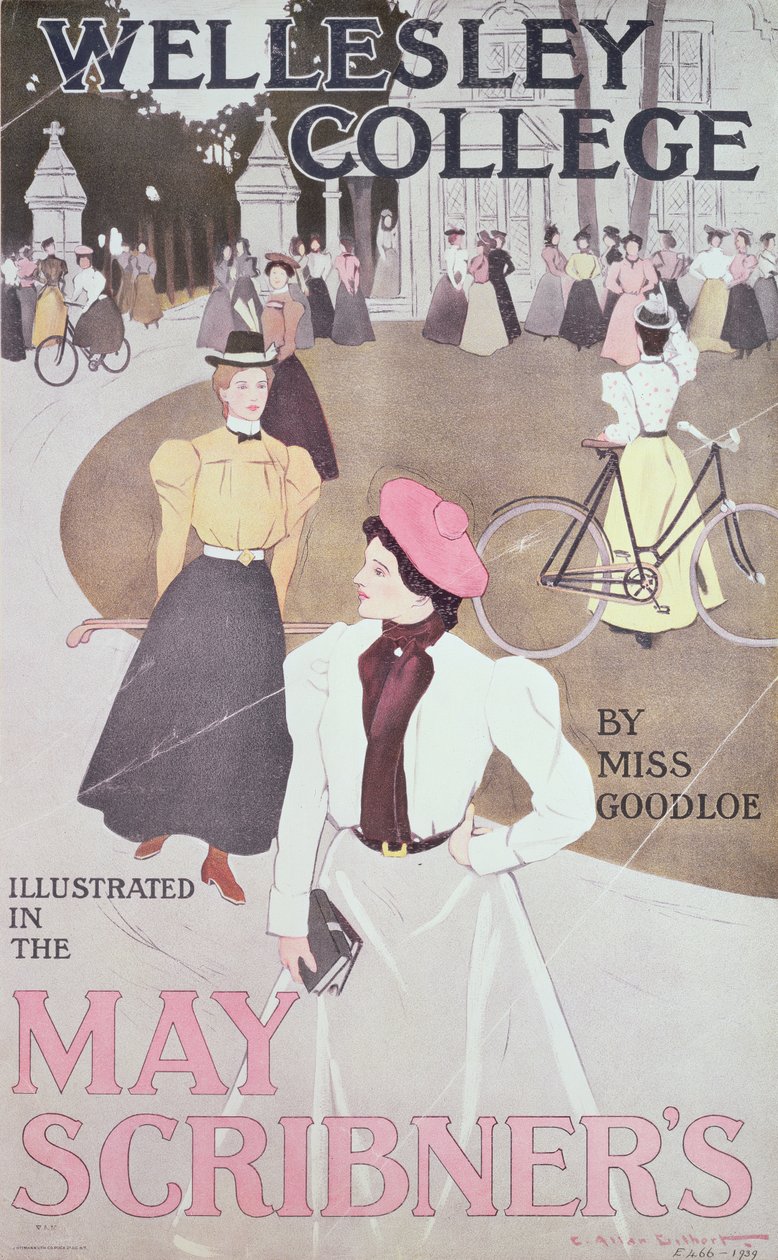 Wellesley College, par Miss Goodloe, illustration de couverture du Scribner