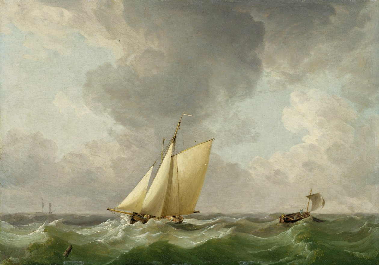 Un cotre par vent fort - Charles Brooking