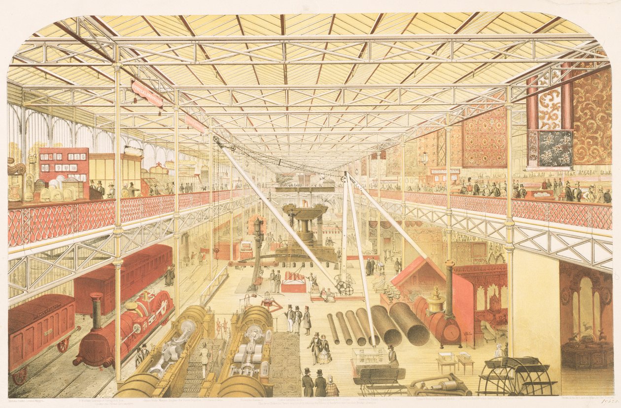 Le département des machines britanniques, classe 5 de la grande exposition industrielle de toutes les nations, 1851, gravé par l