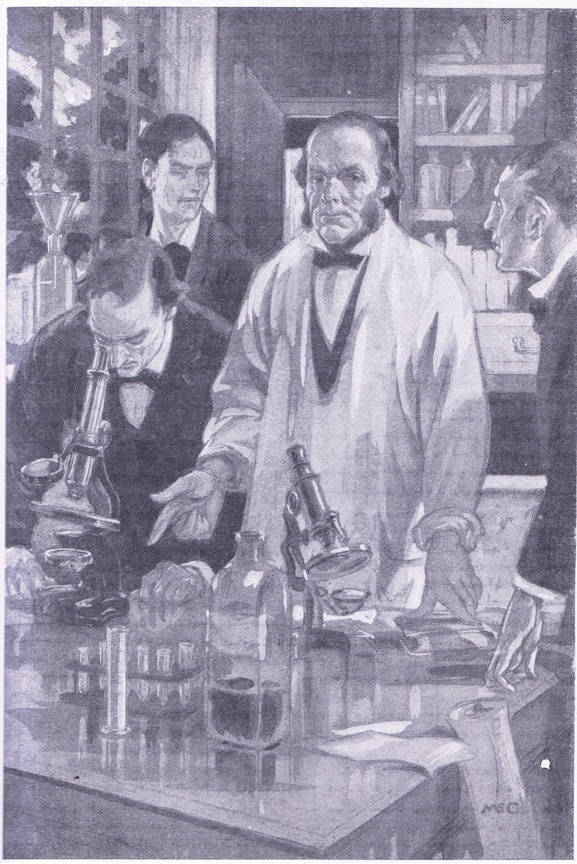 Lord Lister expliquant ses idées à ses étudiants - Charles Edmund Brock