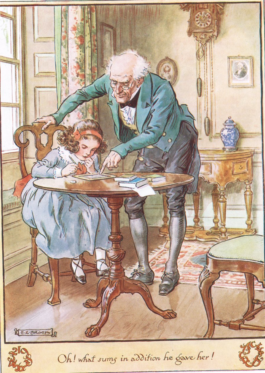 La leçon de maths, illustration de 