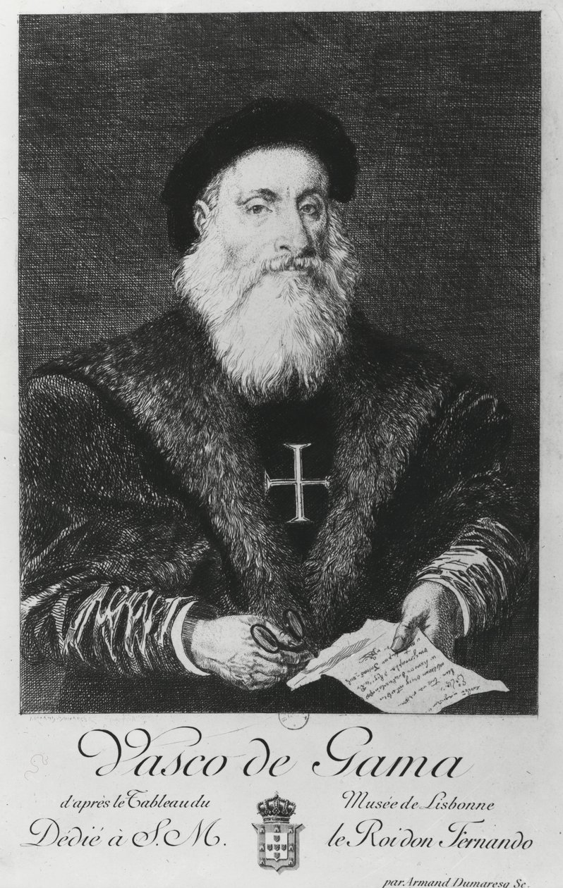Portrait de Vasco da Gama (1469-1524) - Charles Edouard Armand Dumaresq