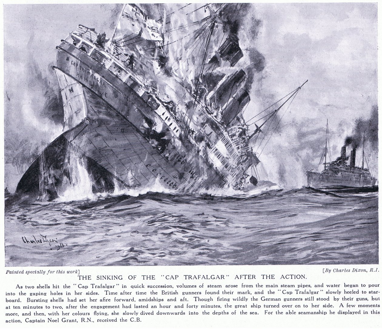 Le naufrage du Cap Trafalgar - Charles Edward Dixon