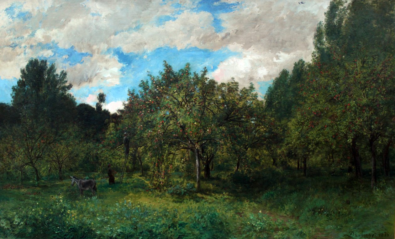 Verger français au moment de la récolte - Charles Francois Daubigny