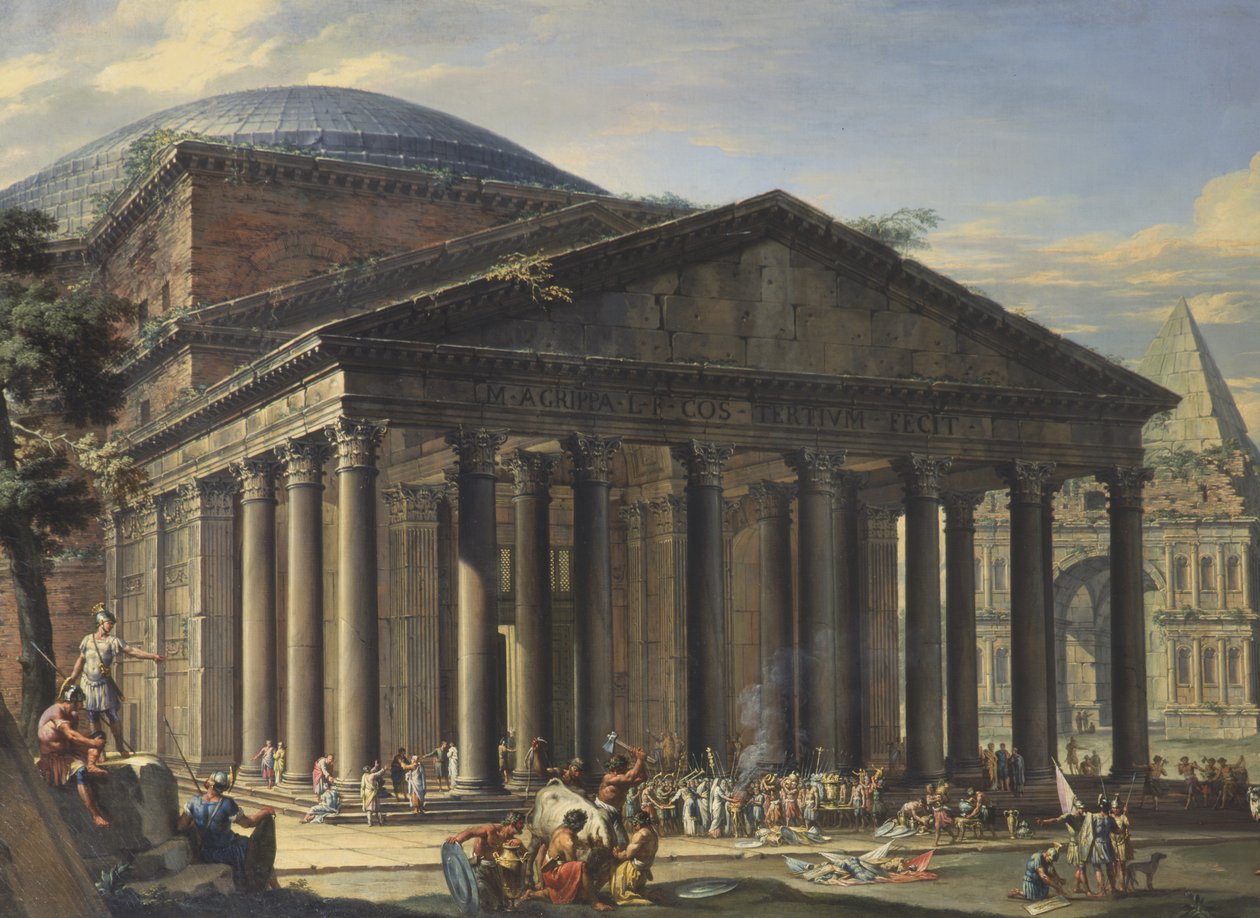 Monuments romains et le Panthéon - Charles Louis Clerisseau