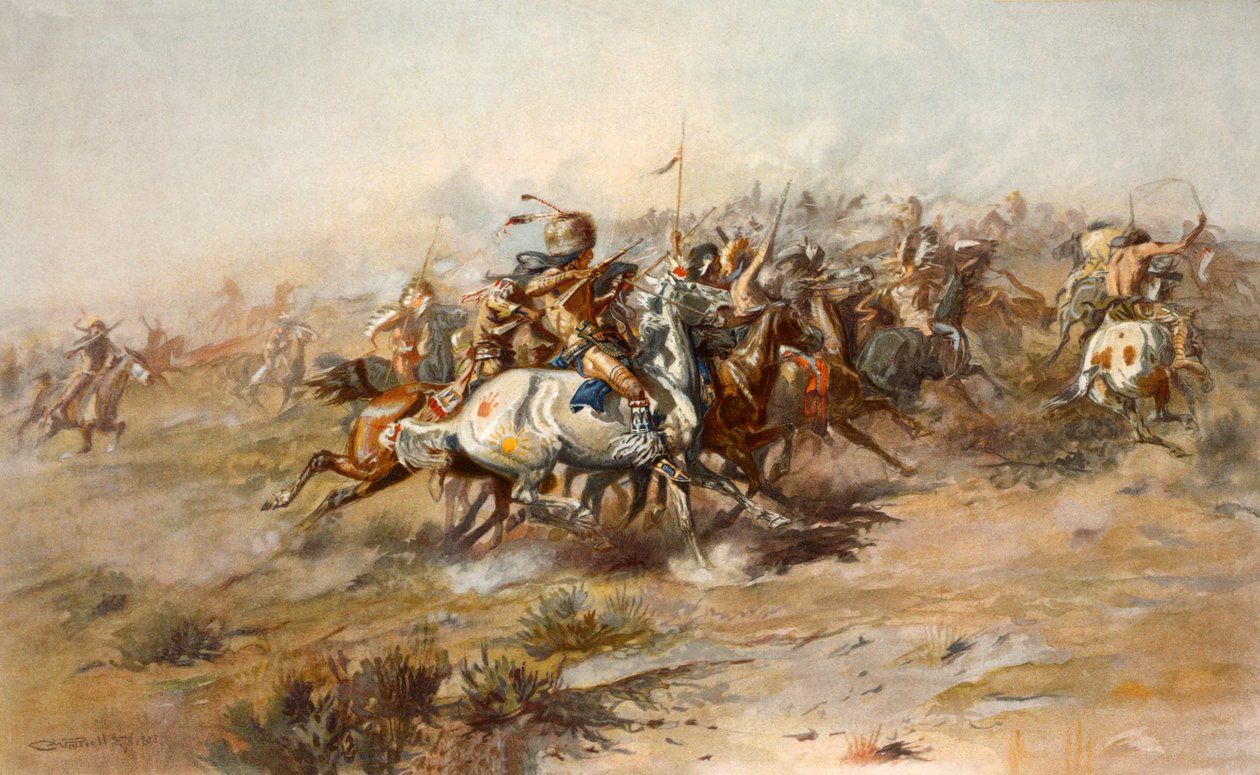 La Bataille de Little Bighorn, juin 1876 - Charles Marion Russell