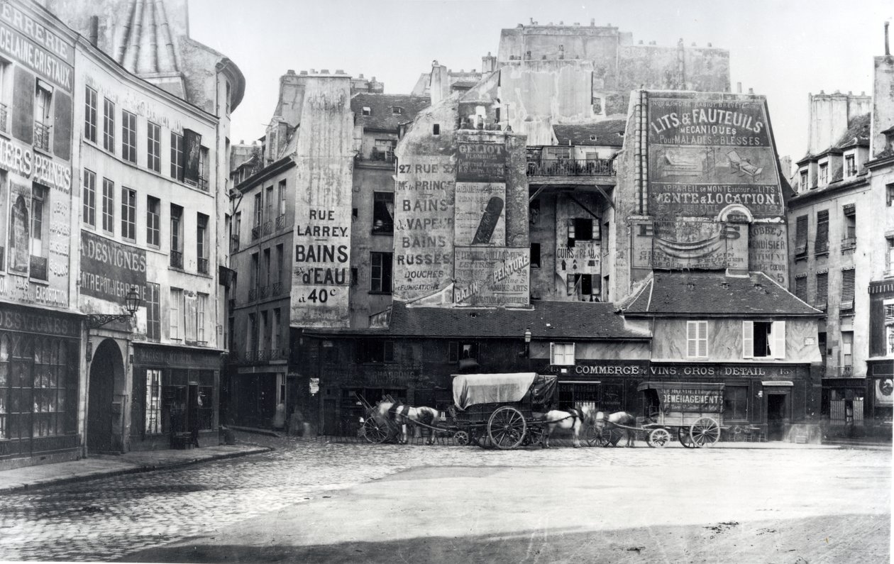 Place Saint-André-des-Arts, Paris, 1858-78 - Charles Marville