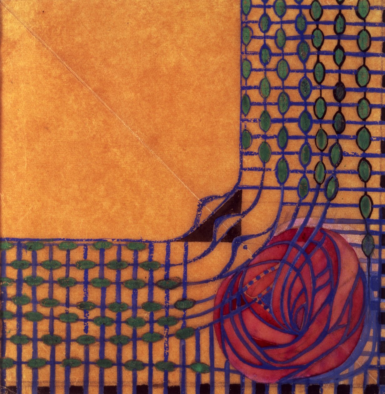Conception textile, vers 1915 - Charles Rennie Mackintosh