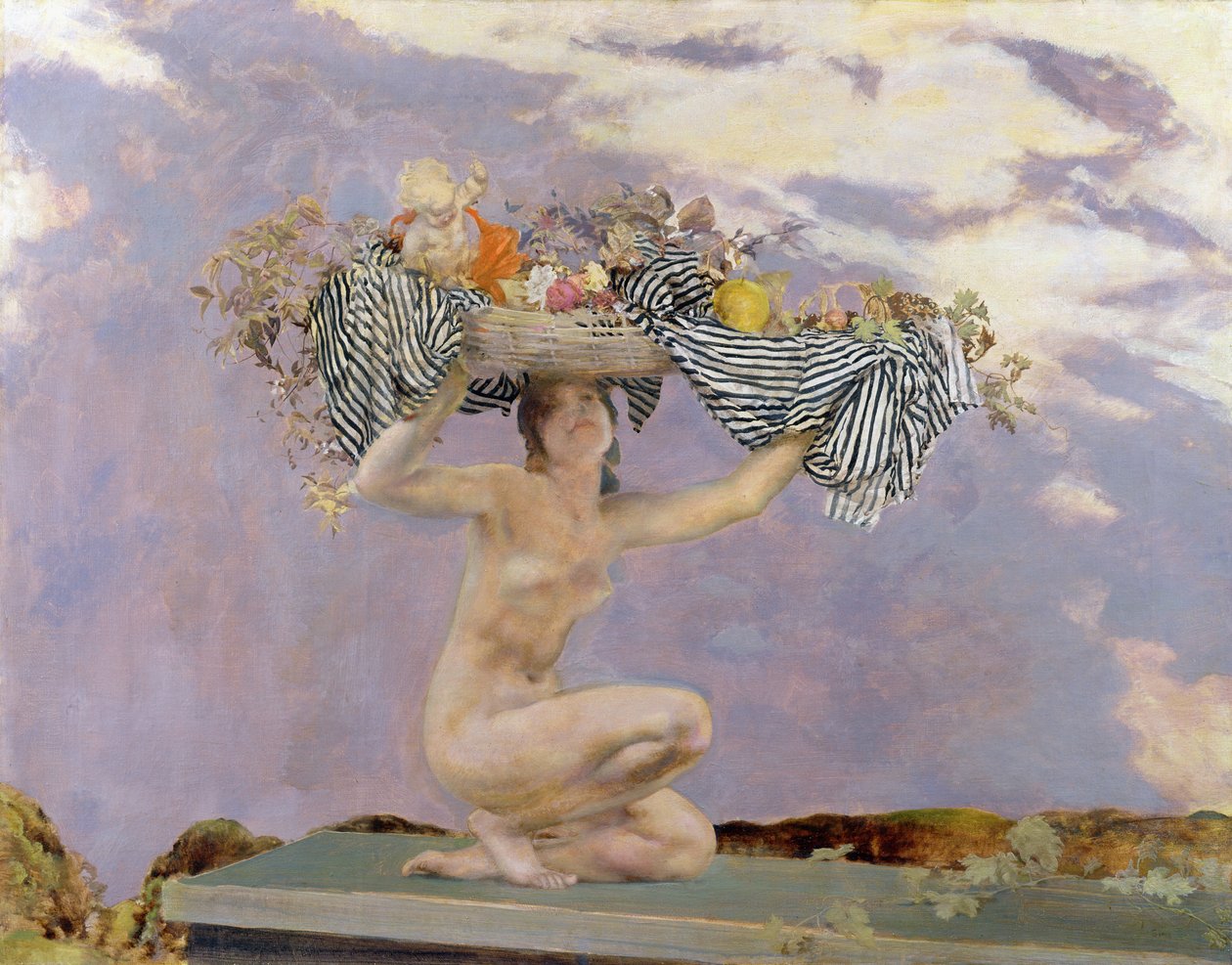 Iris, vers 1915 (tempera et huile sur toile) - Charles Sims