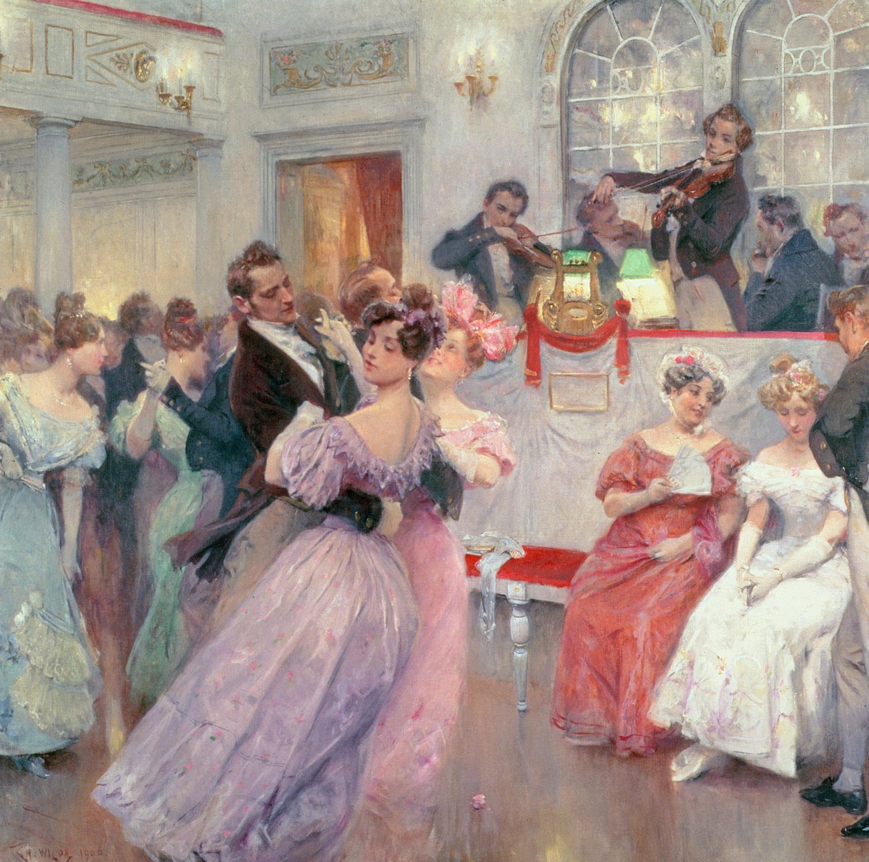 Strauss et Lanner - Le Bal, 1906 - Charles Wilda