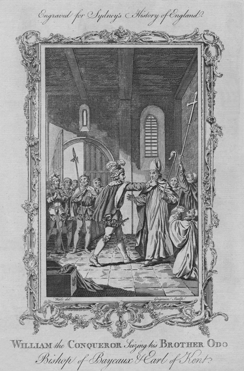 Guillaume le Conquérant saisissant son frère Odon, évêque de Bayeux et comte de Kent, 1773 - Charles,C Grignion,Charles Grignion the Elder. Charles Grignion,Grignion