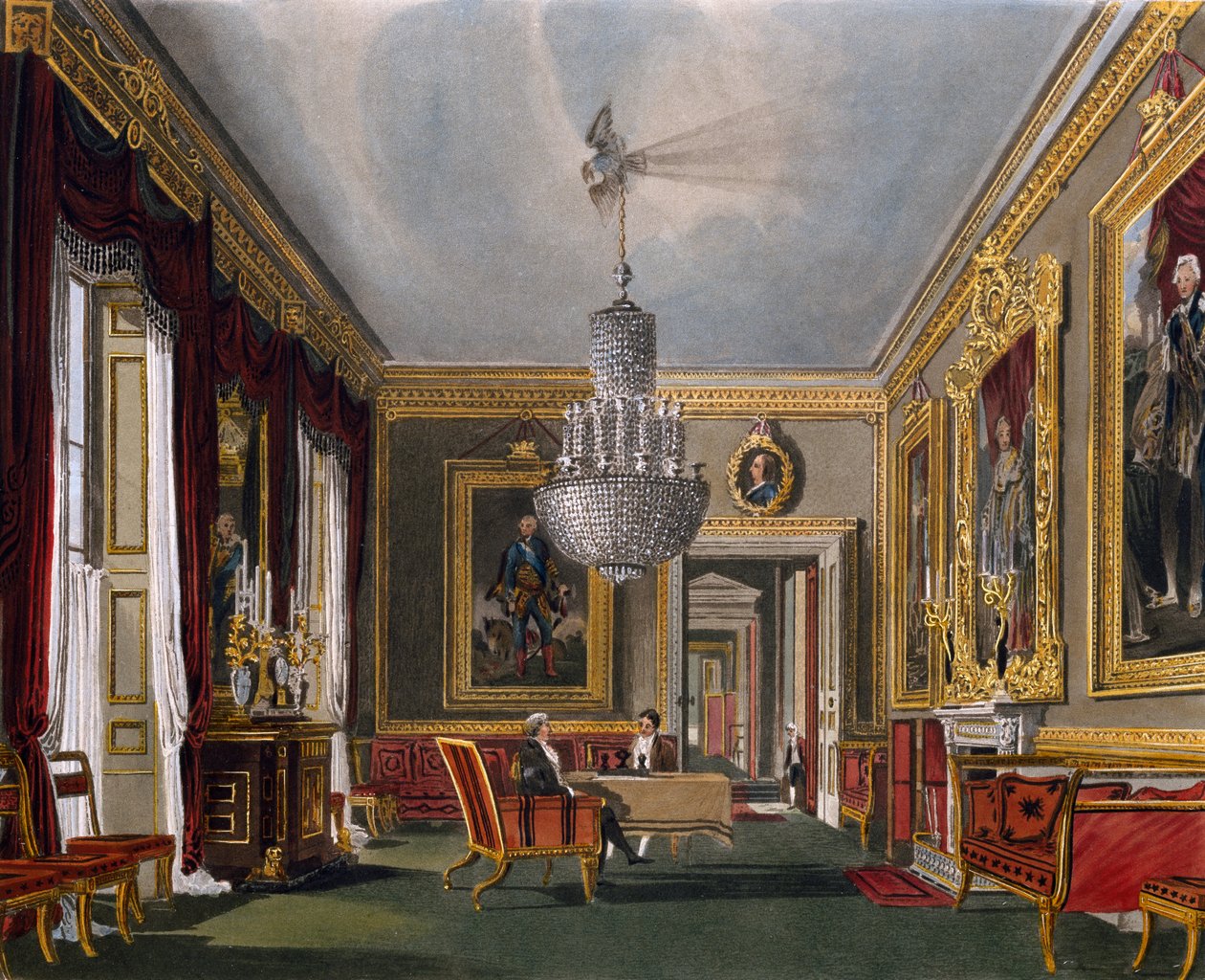 Antichambre ouest, gravure de Richard Reeve d