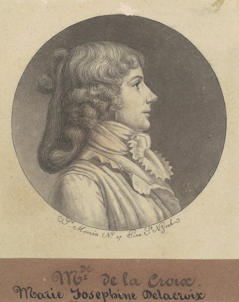 Marie Josephine Delacroix - Charles B. J. Févret de Saint Mémin