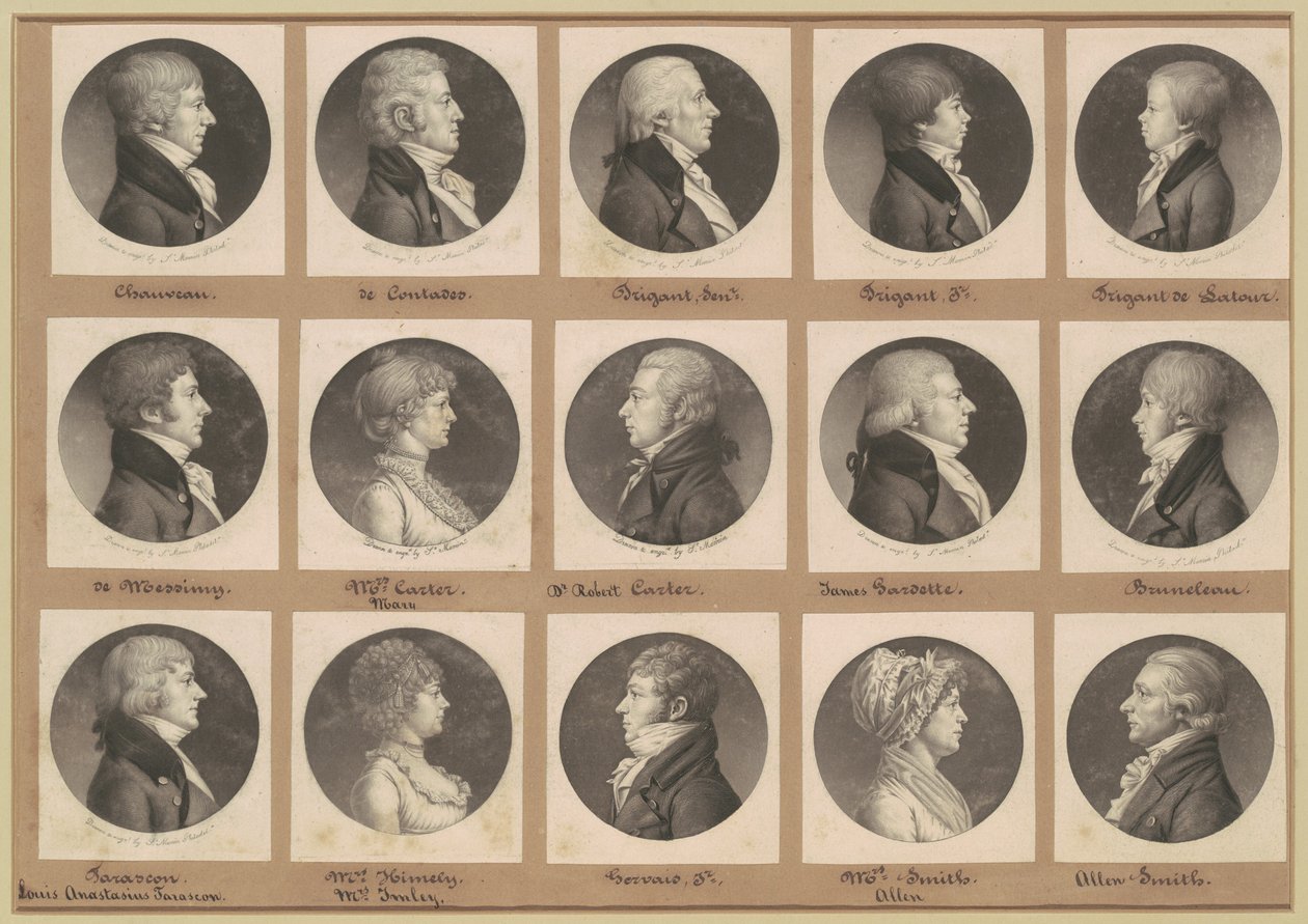 Collection de portraits de Saint-Mémin, Groupe 20 - Charles B. J. Févret de Saint Mémin