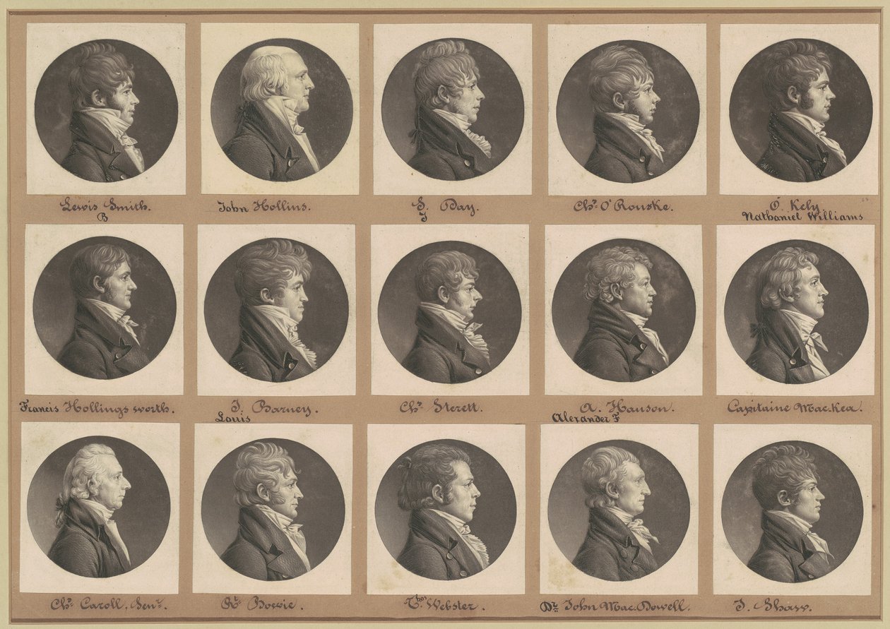 Collection de portraits de Saint-Mémin, Groupe 28 - Charles B. J. Févret de Saint Mémin