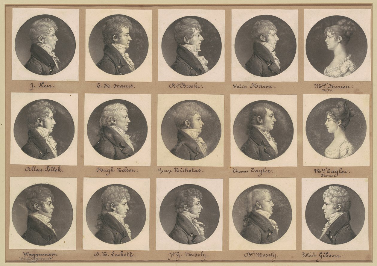 Collection de portraits de Saint-Mémin, Groupe 42 - Charles B. J. Févret de Saint Mémin