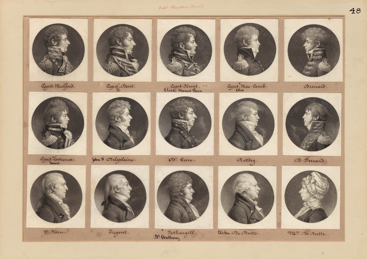 Collection de portraits Saint-Mémin, Groupe 48 - Charles B. J. Févret de Saint Mémin
